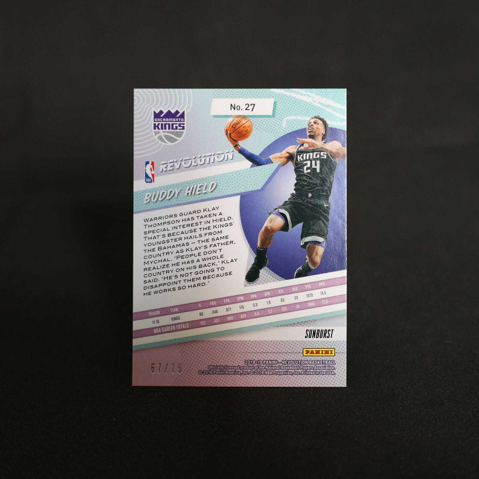 2018-19 Buddy Hield Revolution Sunburst /75