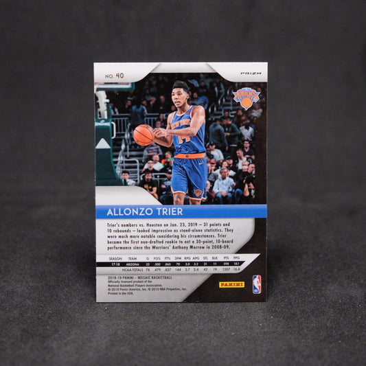 2018-19 Allonzo Trier Prizm Mosaic - Silver Prizm Rookie Card