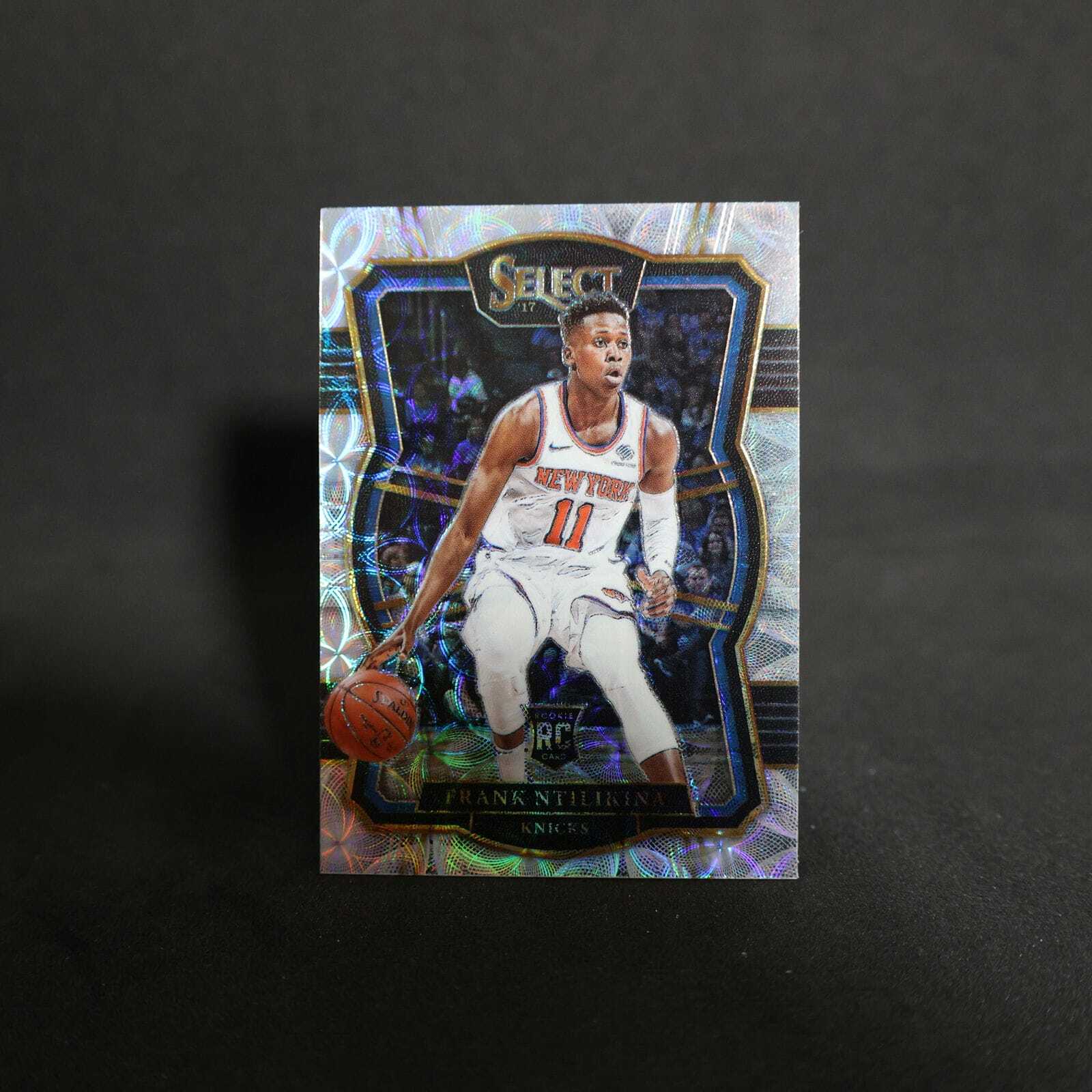 2017-18 Panini Select Frank Ntilikina Premier Level #185 Silver Scope Prizm R...