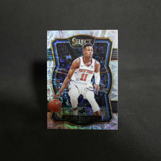 2017-18 Panini Select Frank Ntilikina Premier Level #185 Silver Scope Prizm R...