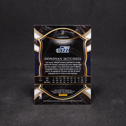 2020-21 Select Donovan Mitchell Concourse Red White Orange Flash Prizm