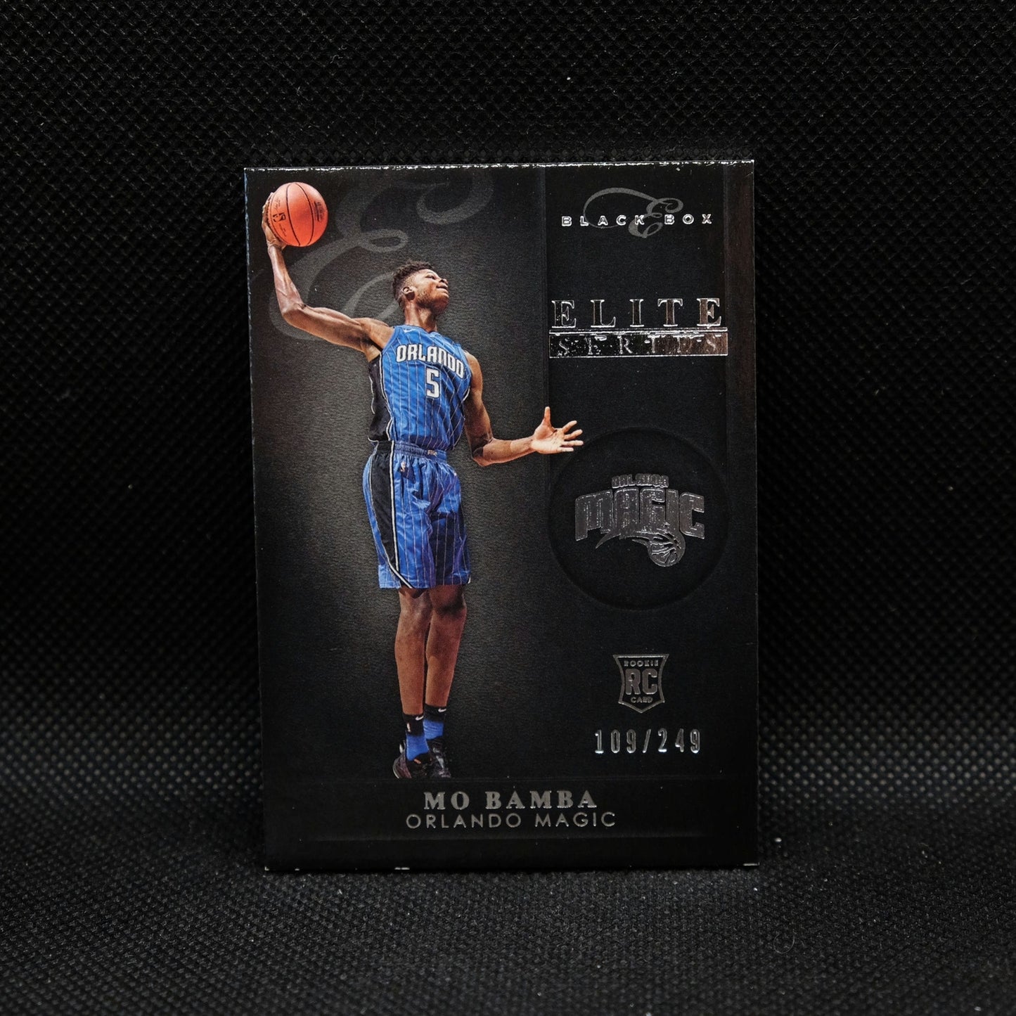 2018-19 Panini Chronicles Mo Bamba Black Box Elite Series Rookie Card /249