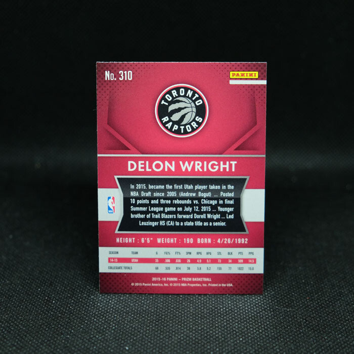 2015-16 Delon Wright Prizm Rookie Card