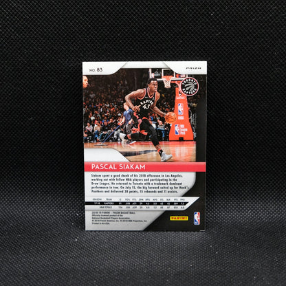 2018-19 Panini Prizm Pascal Siakam #83 Silver Prizm