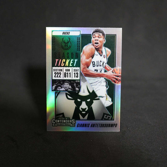 2018-19 Giannis Antetokounmpo Contenders Optic Season Ticket Silver Prizm