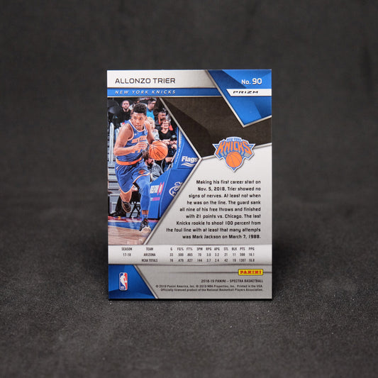 2018-19 Allonzo Trier Select - Silver Prizm Rookie Card