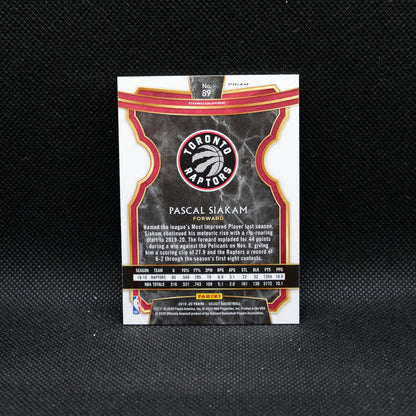 2019-20 Panini Select Pascal Siakam #89 Silver Fast Break Prizm (#1)