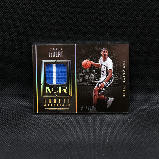 2016-17 Panini Noir Caris LeVert Rookie Materials Rookie Patch Card /99