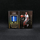 2016-17 Panini Noir Caris LeVert Rookie Materials Rookie Patch Card /99