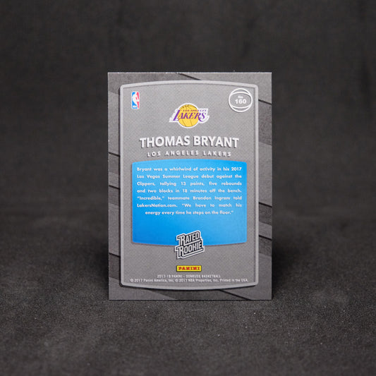 2017-18 Thomas Bryant Donruss Rated Rookie #160 Orange Laser