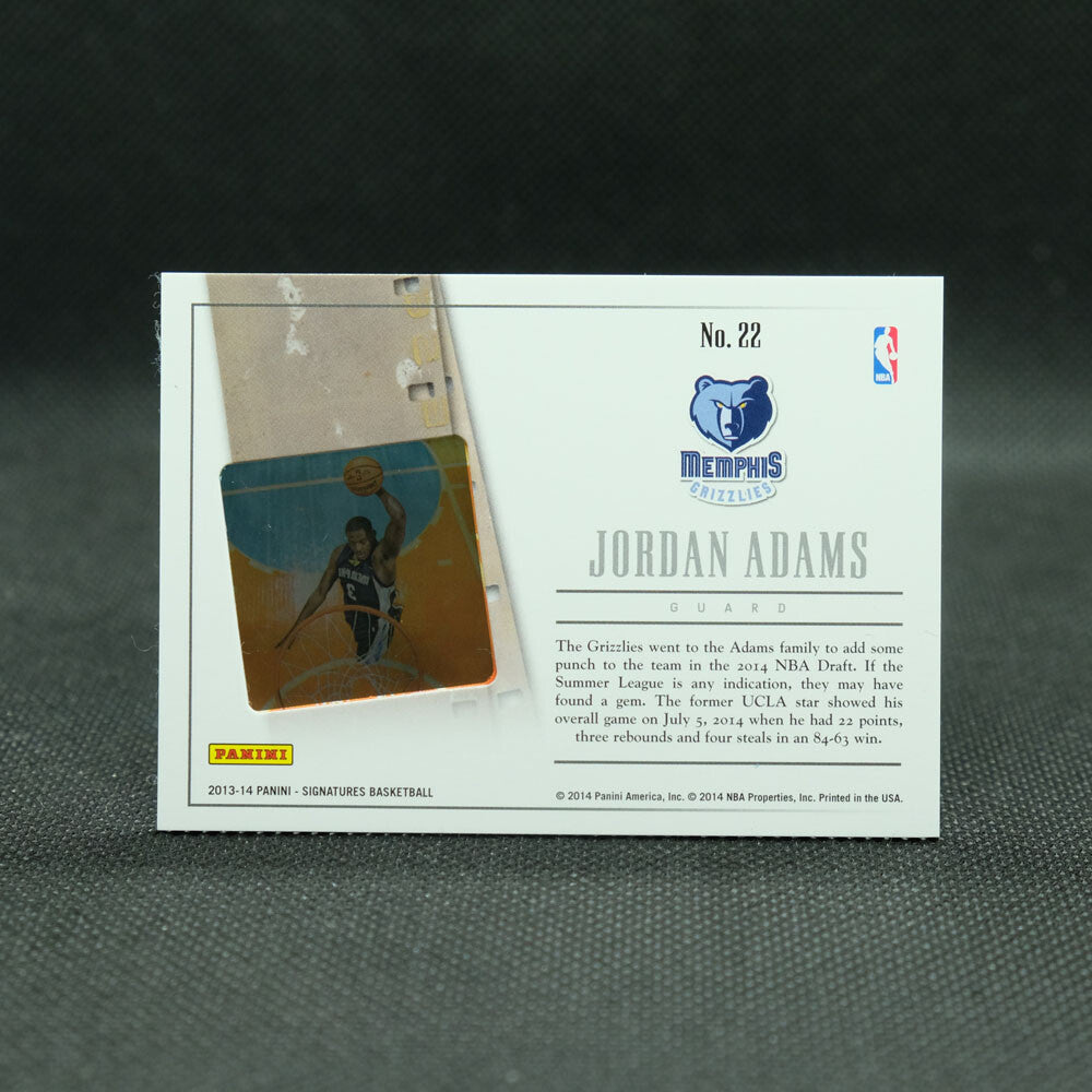 2013-14 Jordan Adams Panini Signatures Draft Exchange #22 Rookie Card