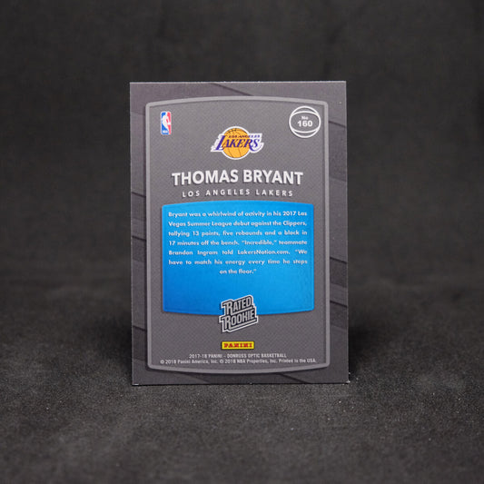 2017-18 Thomas Bryant Donruss Optic Rated Rookie #160