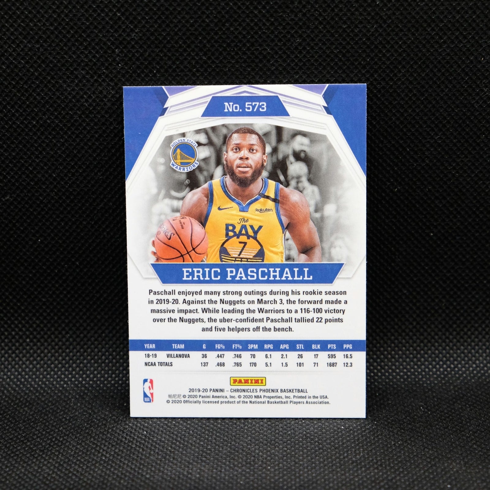 2019-20 Panini Chronicles Phoenix Eric Paschall #573 Green