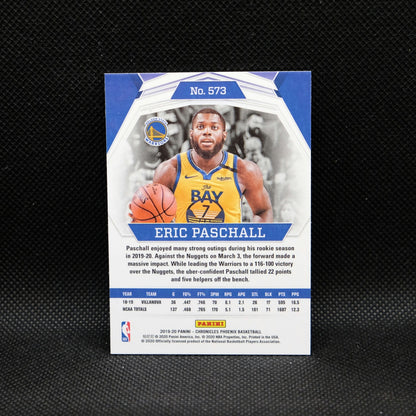 2019-20 Panini Chronicles Phoenix Eric Paschall #573 Green