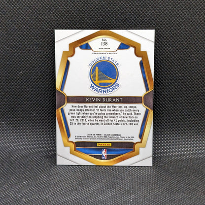 2018-19 Kevin Durant Select Premier Level Silver Prizm