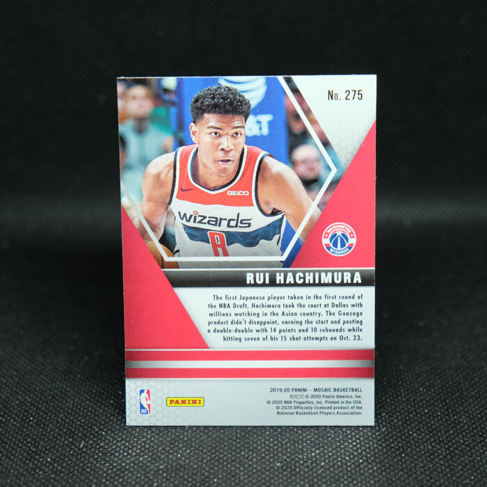 2019-20 Mosaic Rui Hachimura NBA Debut Rookie Card