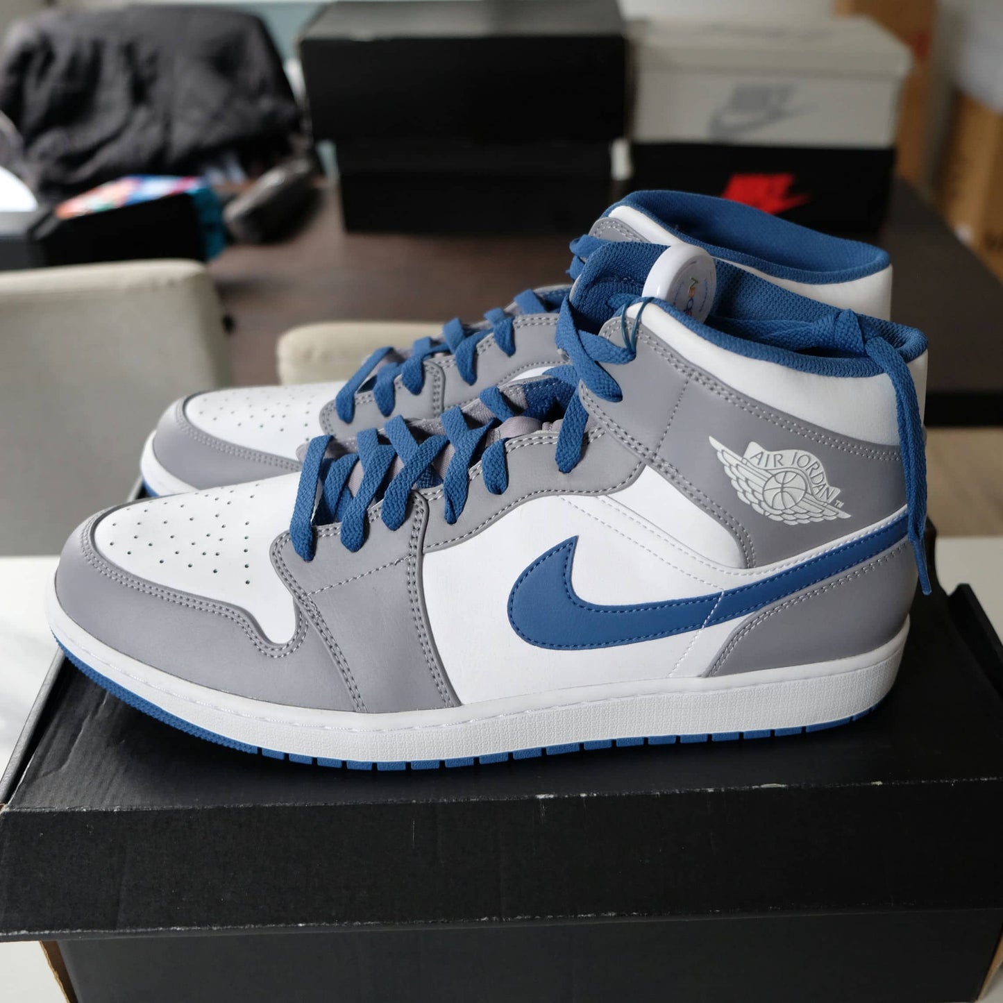 Nike Air Jordan 1 Mid True Blue DQ8426-014 Size M15
