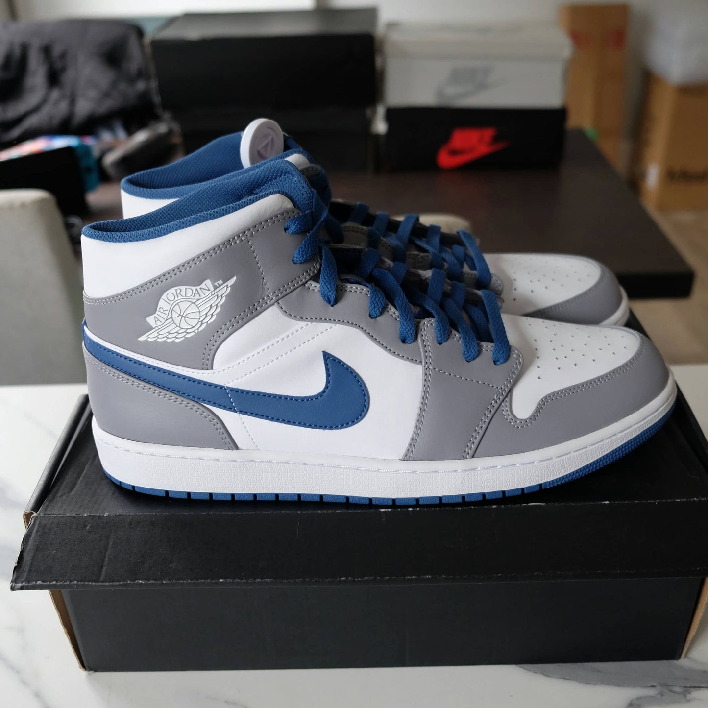 Nike Air Jordan 1 Mid True Blue DQ8426-014 Size M15