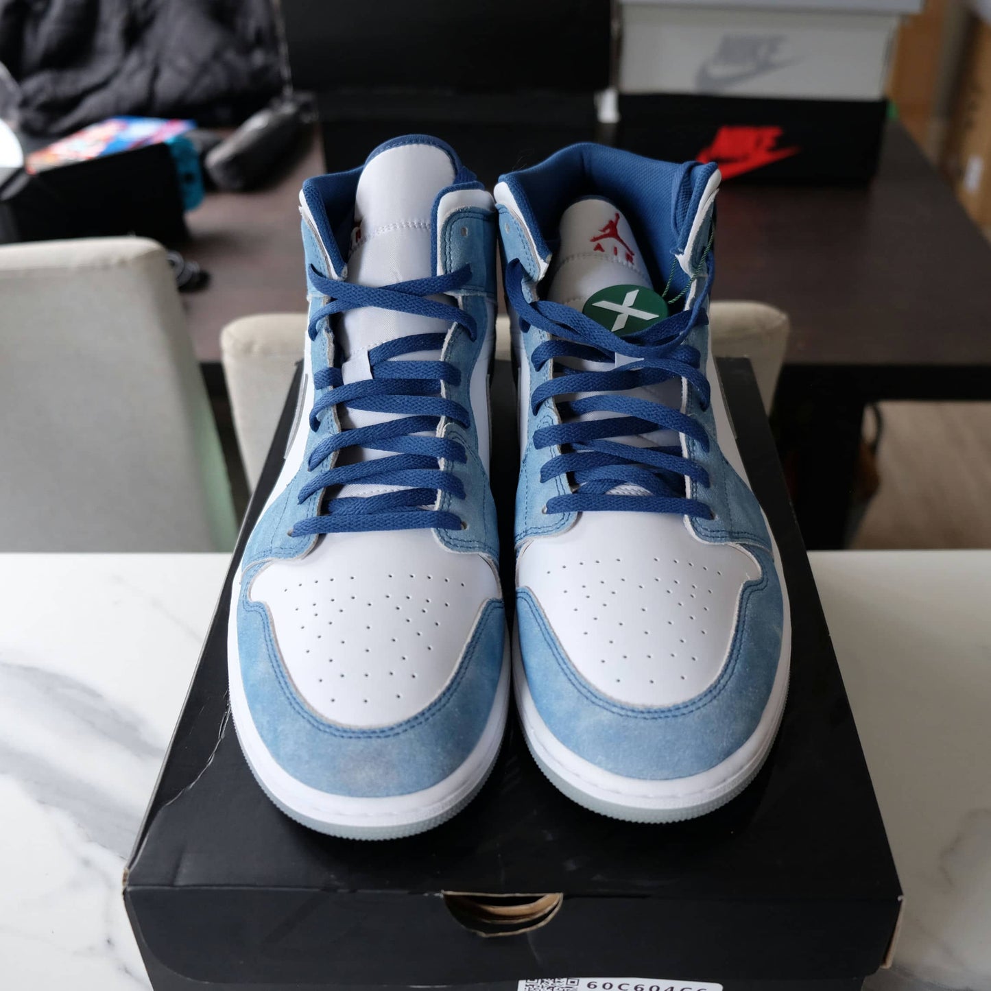 Nike Air Jordan 1 Mid French Blue Fire Red DN3706-401 Size M15