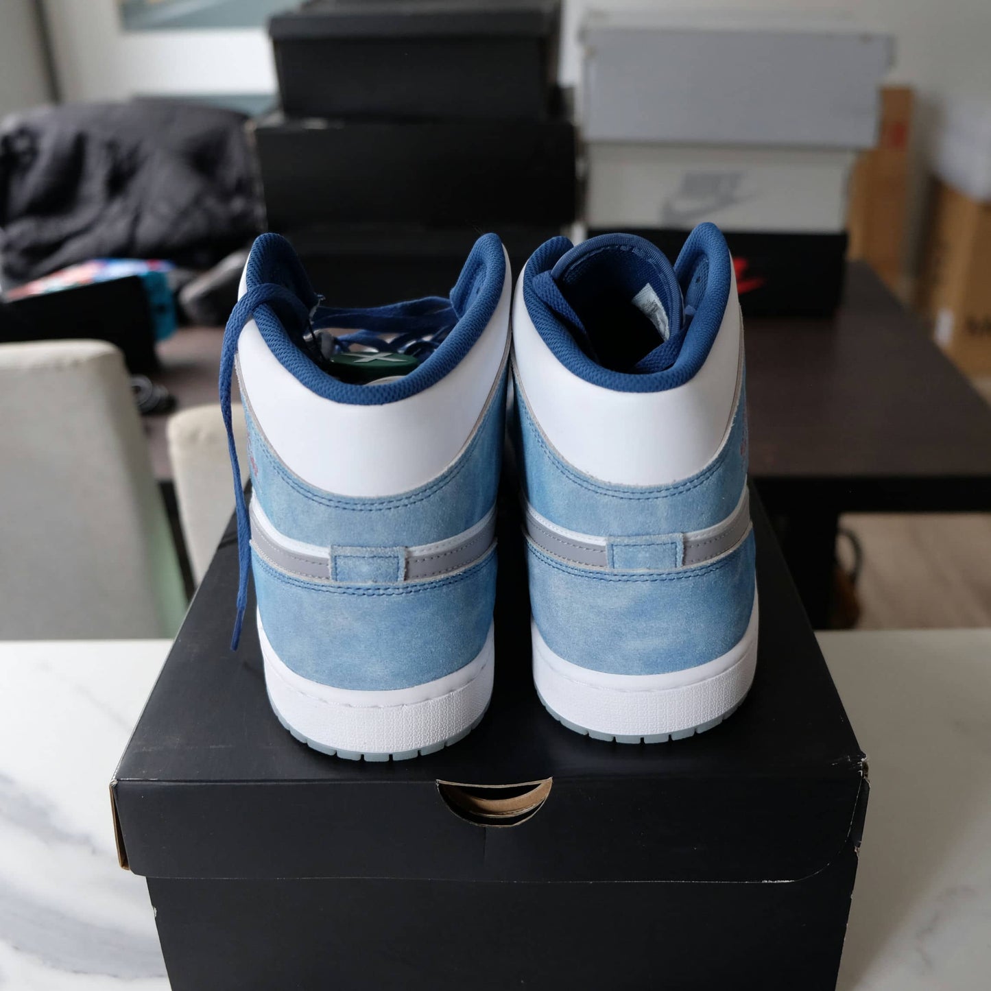 Nike Air Jordan 1 Mid French Blue Fire Red DN3706-401 Size M15