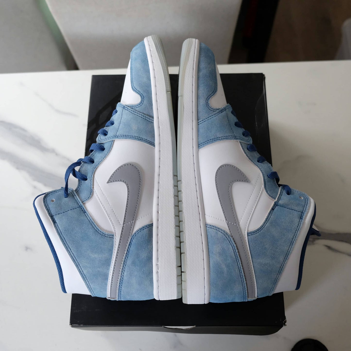 Nike Air Jordan 1 Mid French Blue Fire Red DN3706-401 Size M15