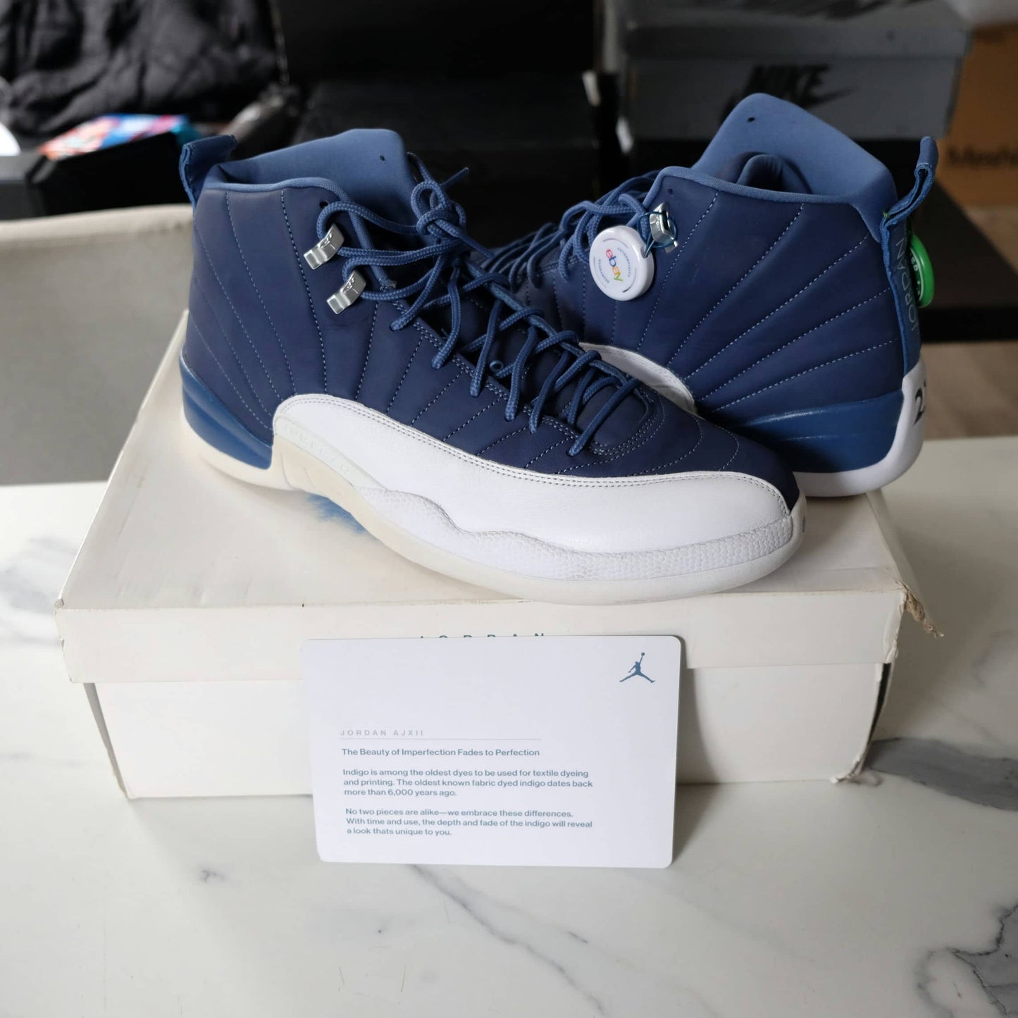 Nike Air Jordan 12 Retro Indigo 130690-404 Size M15: Please see condition