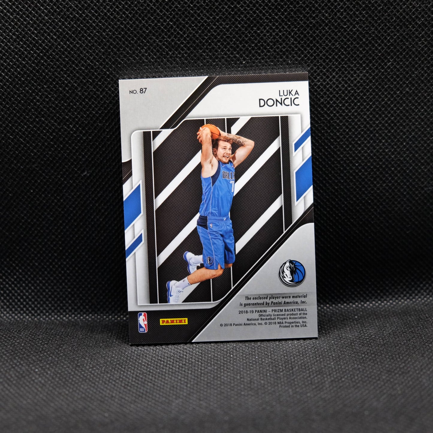 2018-19 Luka Doncic Prizm Sensational Swatches #87 Rookie Card