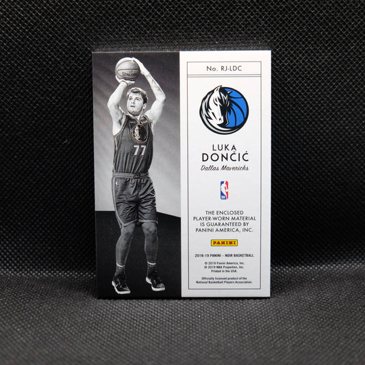 2018-19 Luka Doncic Noir Rookie Jumbo Material /99