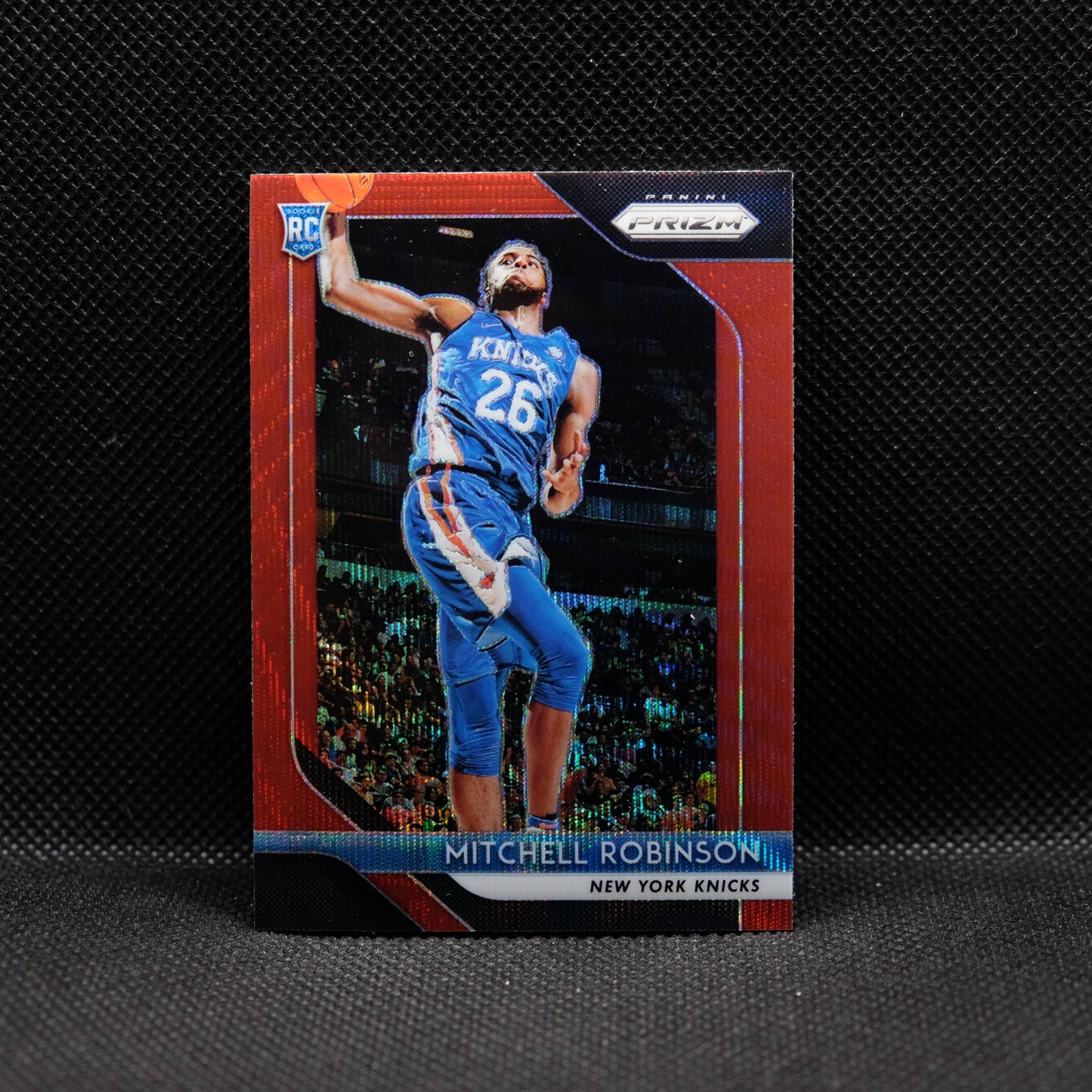 2018-19 Mitchell Robinson Prizm #227 Red Wave Prizm Rookie Card