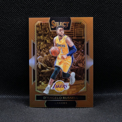 2016-17 D'Angelo Russell Select #212 Gold Prizm /49