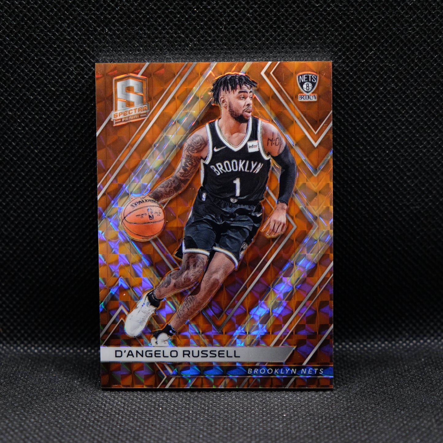 2017-18 D'Angelo Russell Spectra #39 Orange Prizm /5