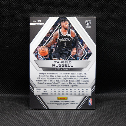 2017-18 D'Angelo Russell Spectra #39 Orange Prizm /5