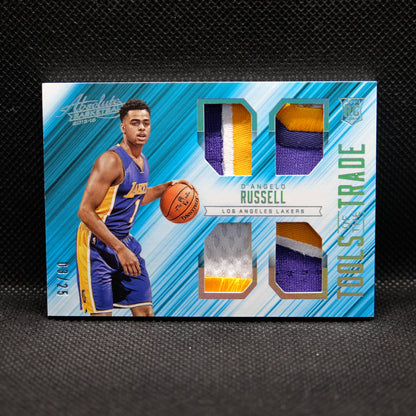 2015-16 D'Angelo Russell Absolute Tools Of The Trade Quad Patch Rookie /25