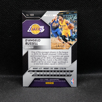 2016-17 D'Angelo Russell Prizm 5th Anniversary Mojo Prizm /25