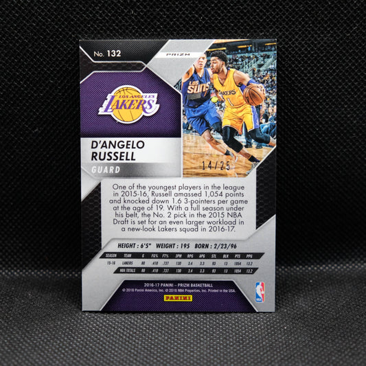 2016-17 D'Angelo Russell Prizm 5th Anniversary Mojo Prizm /25