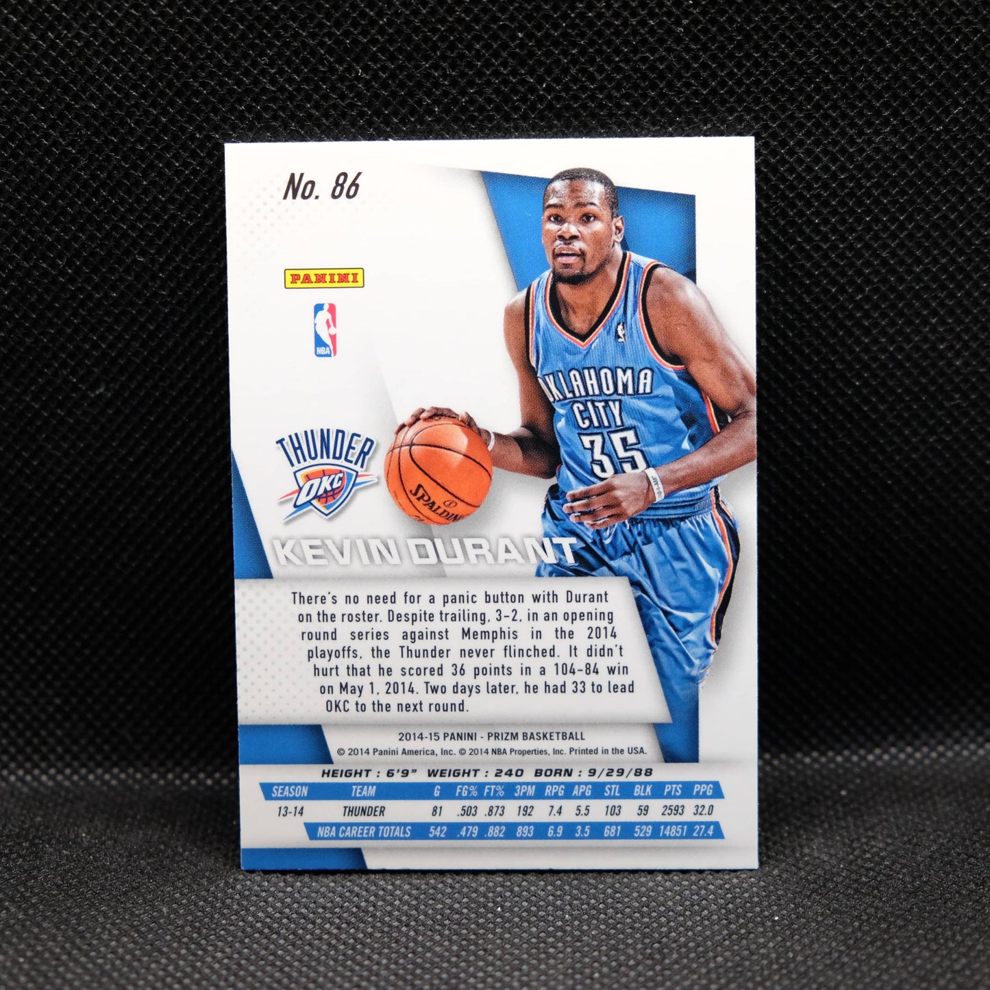 2014-15 Kevin Durant Prizm #86