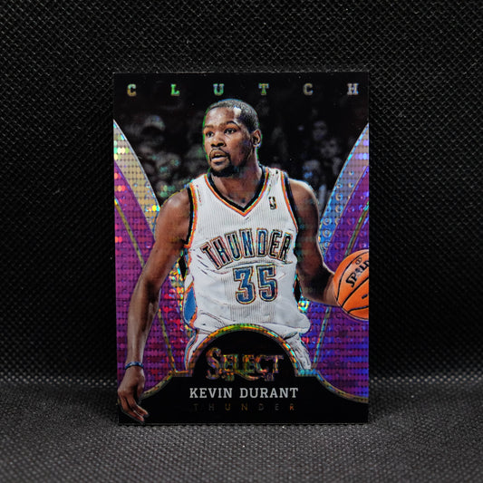 2013-14 Kevin Durant Select #7 CLutch Purple Pulsar Prizm /99