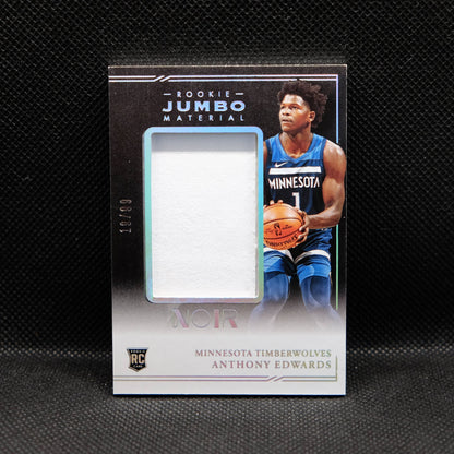 2020-21 Anthony Edwards Noir Rookie Jumbo Material /99 RJM-AED