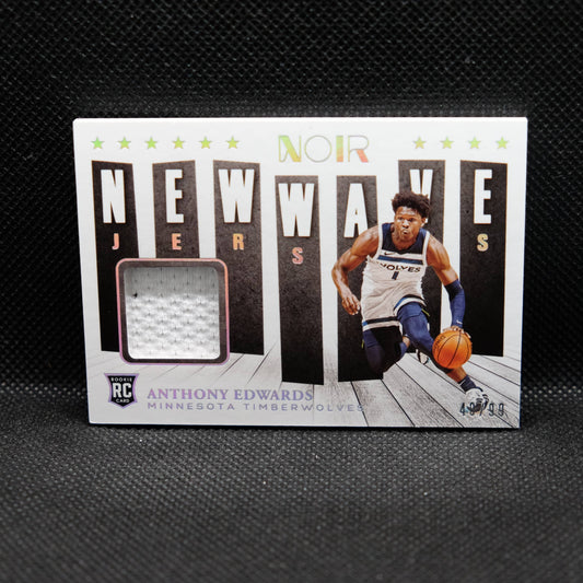 2020-21 Anthony Edwards Noir New Wave Jerseys Rookie /99 NW-AED