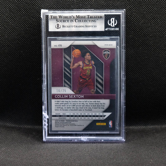 2018-19 Collin Sexton Prizm #170 Fast Break Purple Rookie BGS 9 MINT
