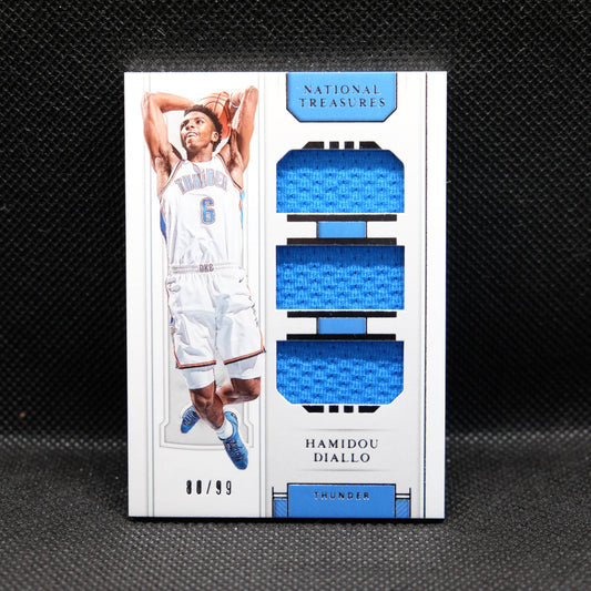 2018-19 Hamidou Diallo National Treasures Rookie Triple Patch /99