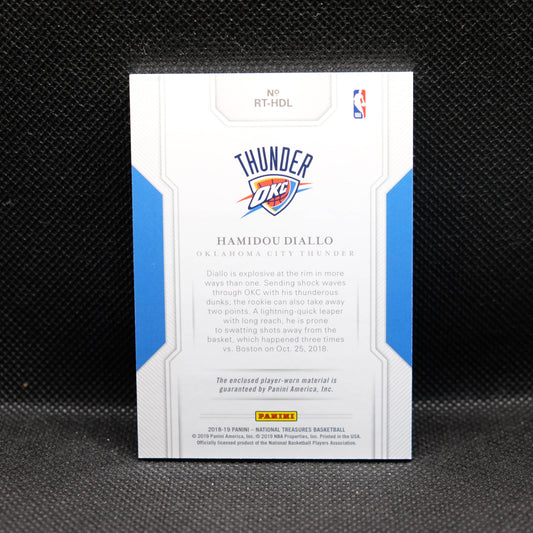 2018-19 Hamidou Diallo National Treasures Rookie Triple Patch /99