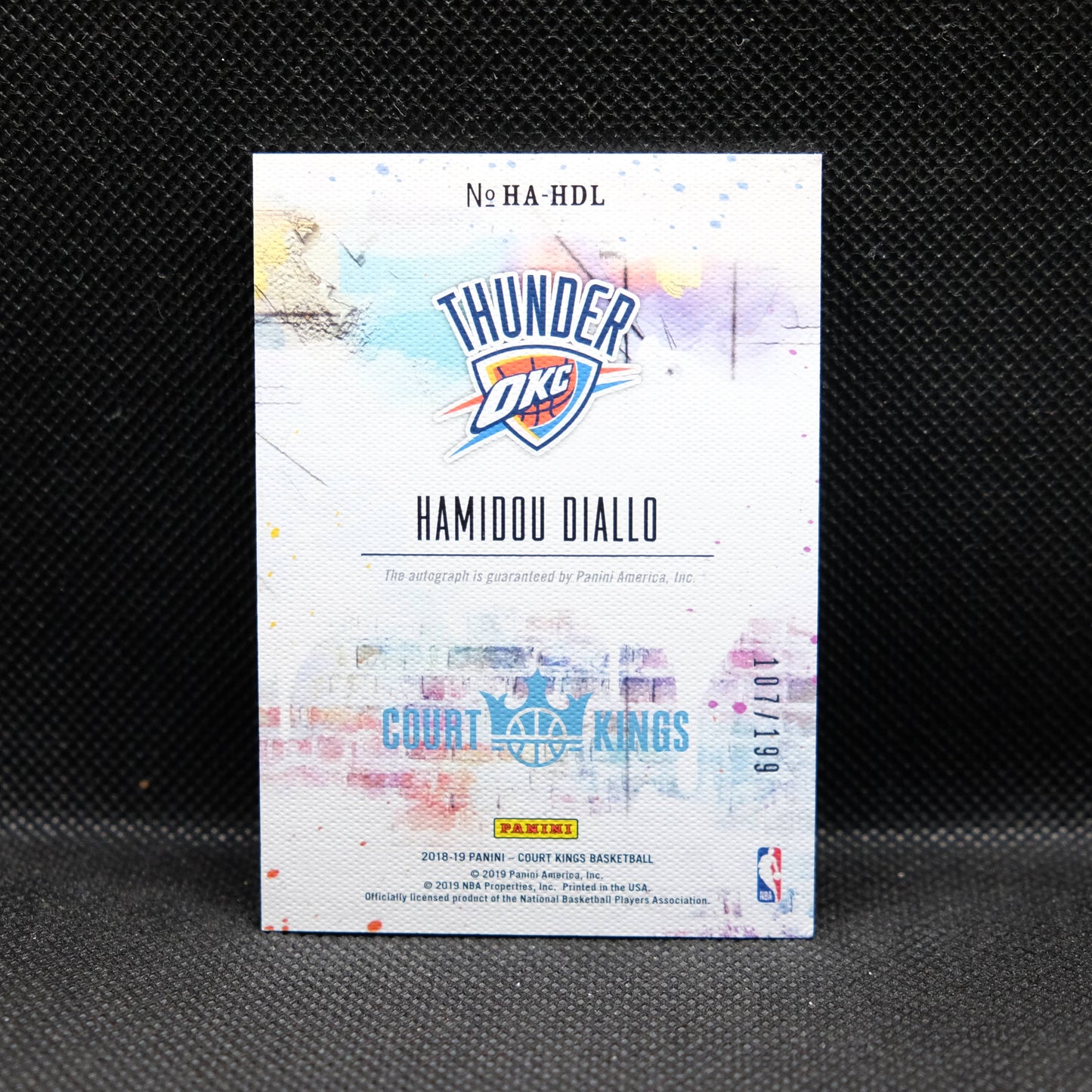 2018-19 Hamidou Diallo Court Kings Heir Apparent Rookie Autograph /199