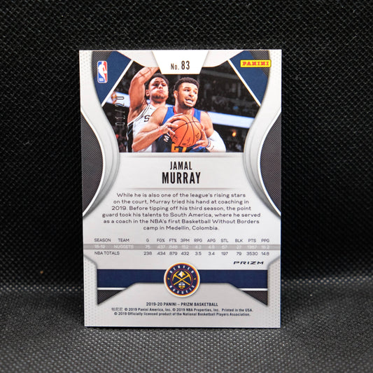 2019-20 Jamal Murray Prizm #83 Brown Fast Break Prizm 1/20