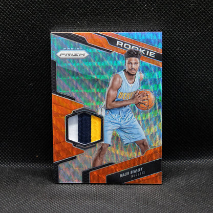 2016-17 Malik Beasley Prizm #97 Orange Wave Prizm Rookie Patch /25