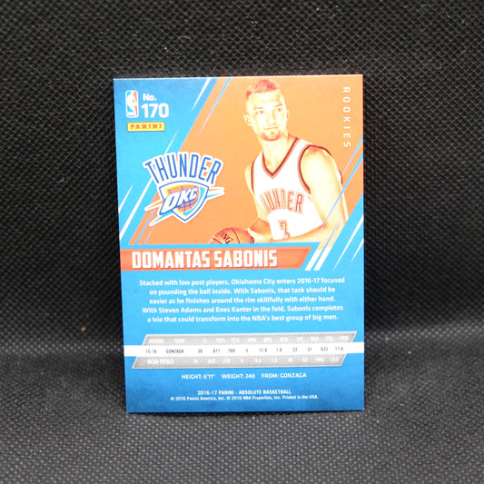 2016-17 Domantas Sabonis Aboslute #170 Rookies 428/999