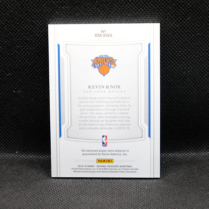 2018-19 Kevin Knox National Treasures Rookie Materials /99