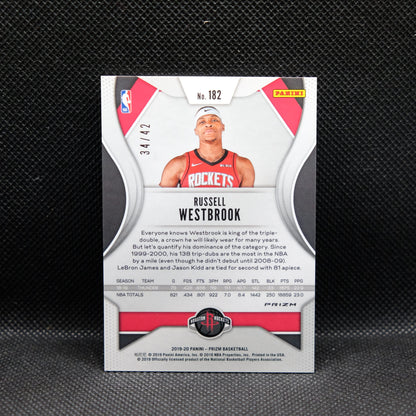 2019-20 Russell Westbrook Prizm #182 Pink Pulsar Prizm /42