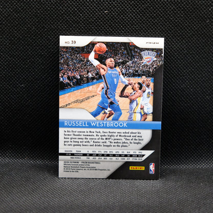 2018-19 Russell Westbrook Prizm #39 Choice Yellow Green Blue Prizm