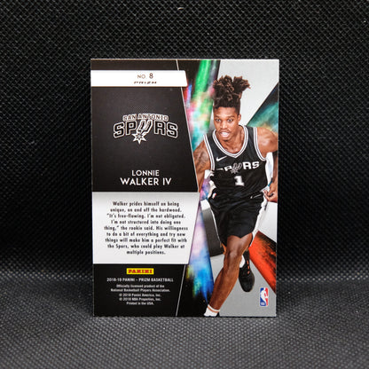 2018-19 Lonnie Walker IV Prizm Freshman Phenoms Silver Prizm Rookie Card RC